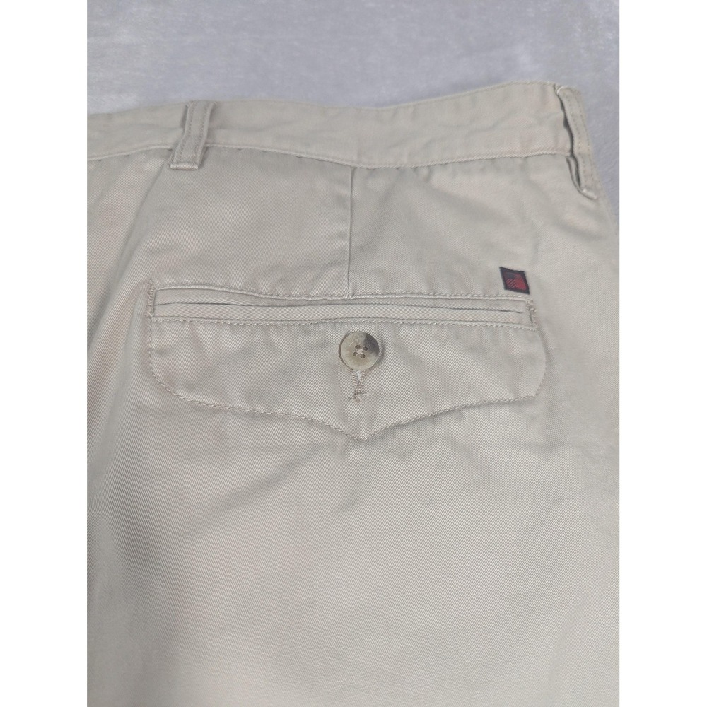 Woolrich Khaki Pants Mens 38x32 Beige Straight Leg 100% Cotton Canvas Chino - Picture 13 of 14